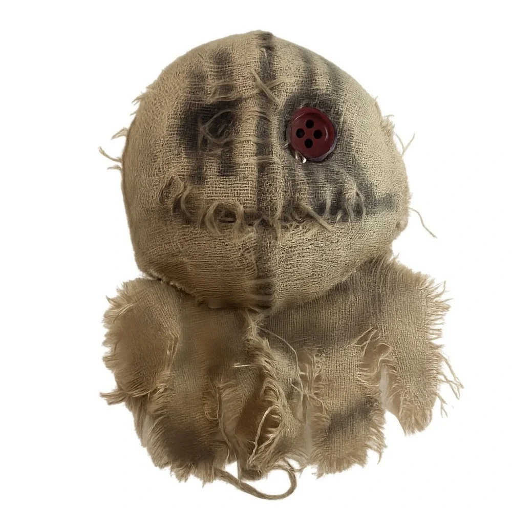 Trick r Treat Sam Burlap Mask Horror Halloween Costume Accessory Button Eye